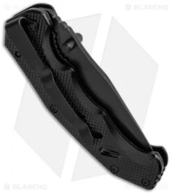 Schrade Liner Lock Knife Black (3" Black) SCH214 -Schrade schrade sch214 side cm