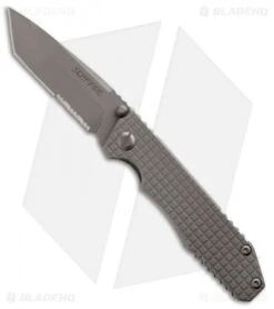 Schrade Tanto Frame Lock Knife (3.375" Gray Serr) SCH308S