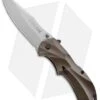 Schrade SCHA7BR Clip Point Spring Assisted Knife Brown (3.25" Bead Blast Plain) -Schrade schrade scha7br 2