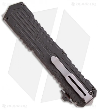 Schrade Viper OTF Assisted Opening Knife (3.5" Bead Blast Serr) SCHOTF3S 4 Schrade Viper OTF Assisted Opening Knife (3.5" Bead Blast Serr) SCHOTF3S - Image 2