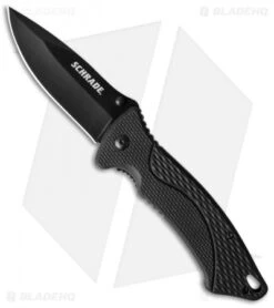 Schrade Fixed Blade & Folding Knife Gift Set (Black) SCHCOM5CP -Schrade schrade two folder cm
