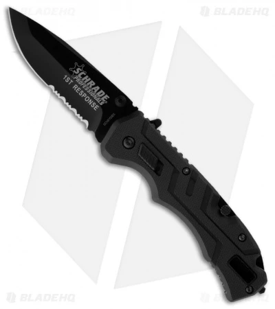 Schrade SCH911DBS Professionals 1st Response Spring Assisted Knife (3.5" Black) 3 Schrade SCH911DBS Professionals 1st Response Spring Assisted Knife (3.5" Black)
